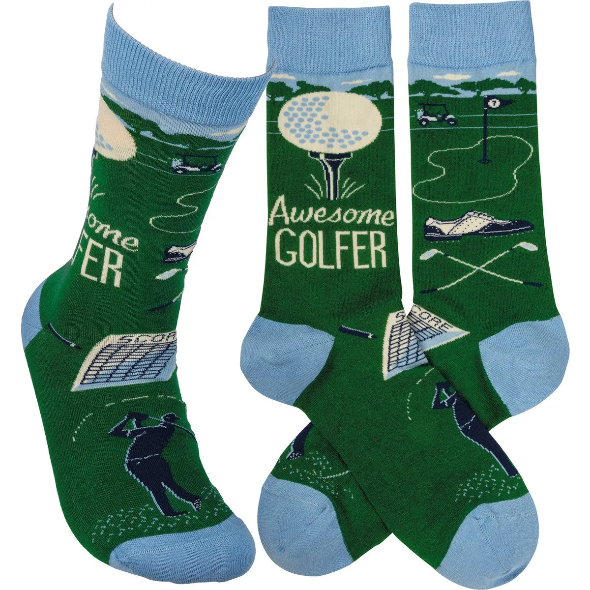Awesome Golfer Crew Socks