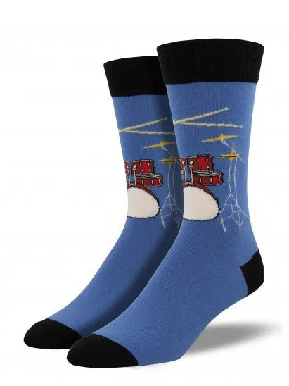 Blue Drum Solo Socks (Men's)