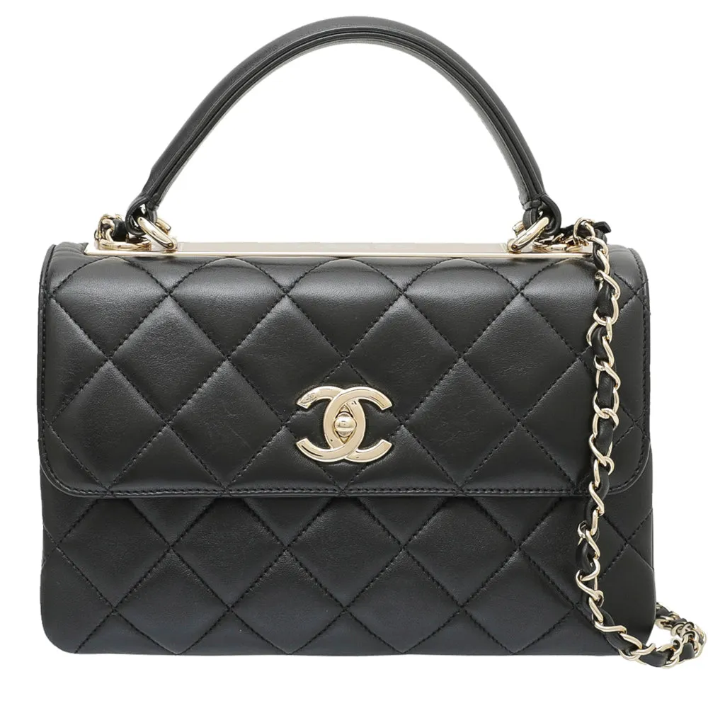 Chanel Black CC Trendy Top Handle Small Bag