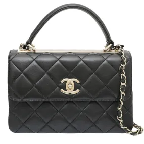 Chanel Black CC Trendy Top Handle Small Bag