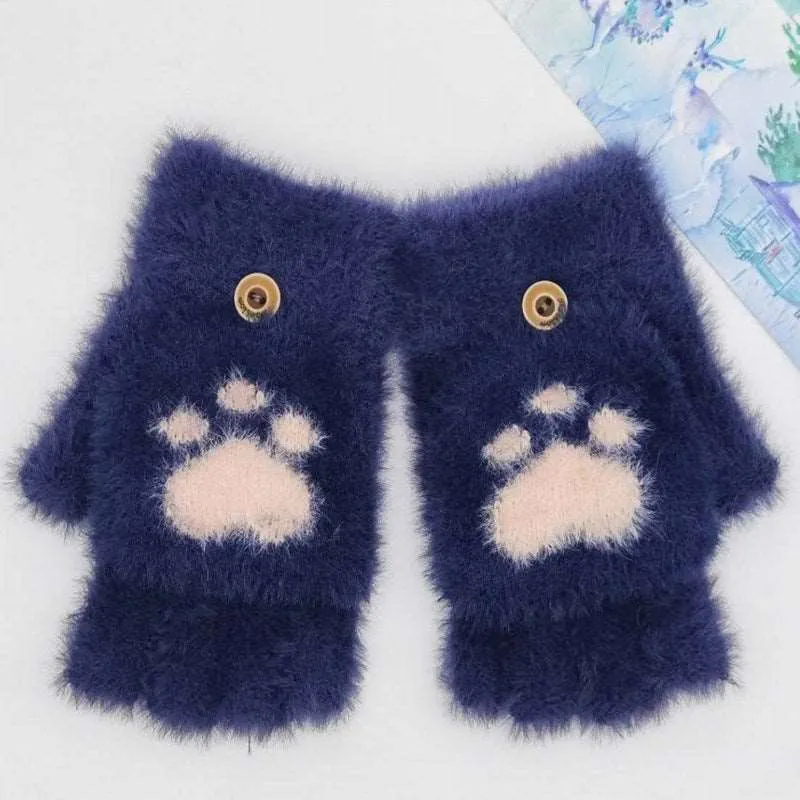 Cozy Paws Half Finger Gloves