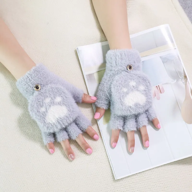 Cozy Paws Half Finger Gloves