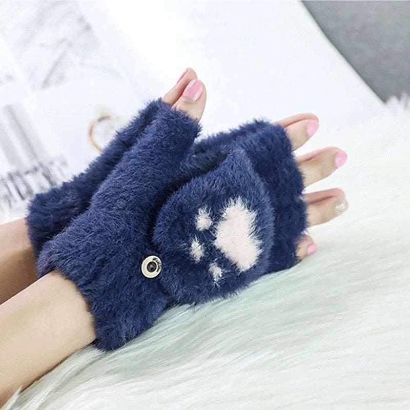 Cozy Paws Half Finger Gloves