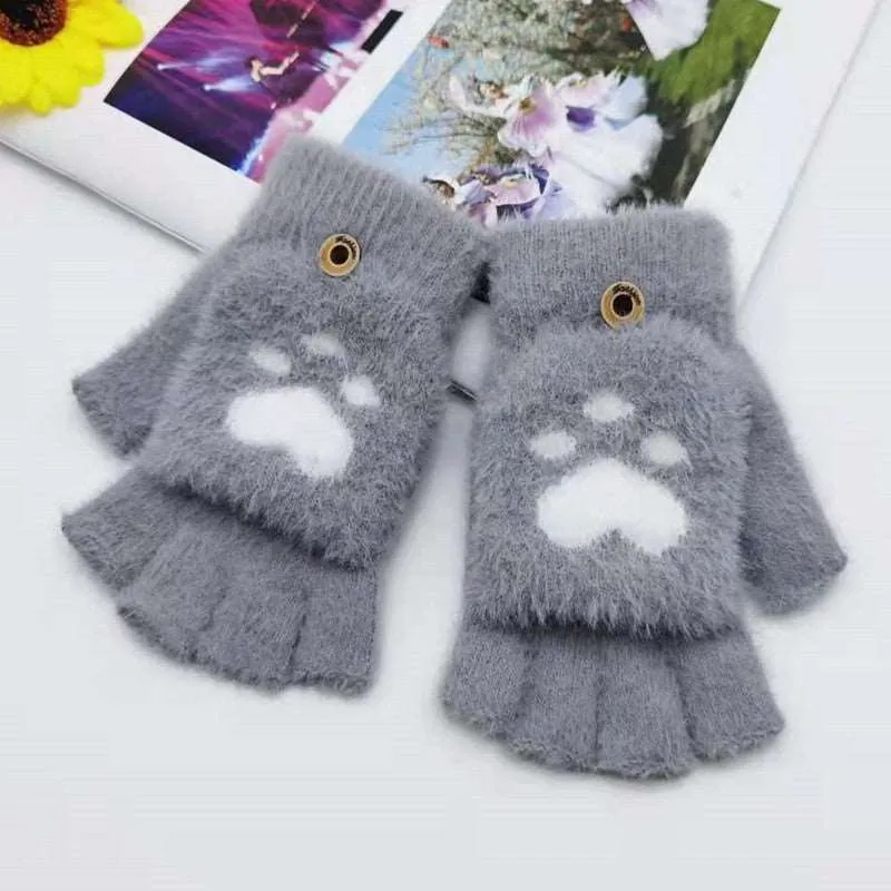 Cozy Paws Half Finger Gloves