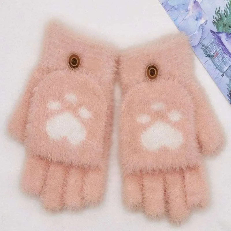 Cozy Paws Half Finger Gloves