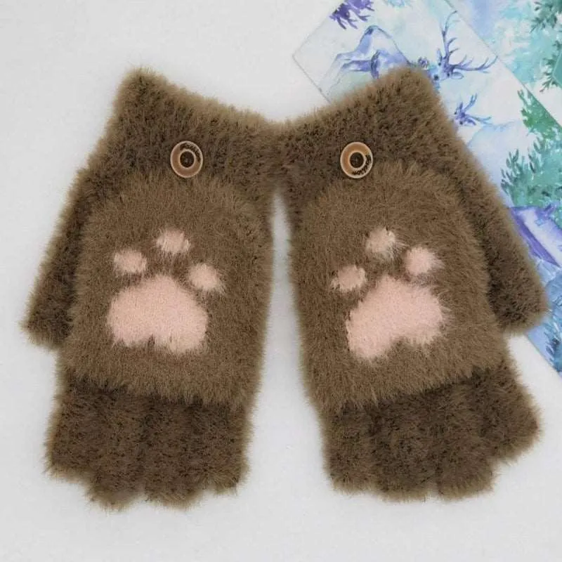 Cozy Paws Half Finger Gloves
