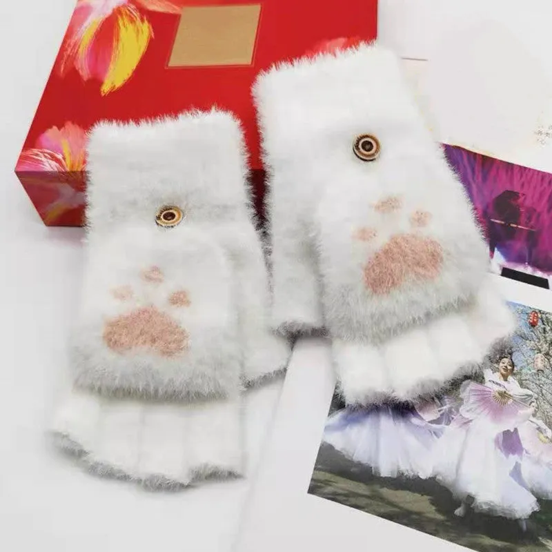 Cozy Paws Half Finger Gloves