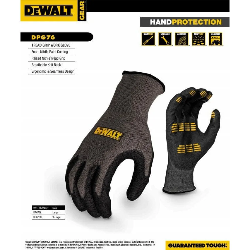 DeWalt DPG76 Tread Grip Work Gloves