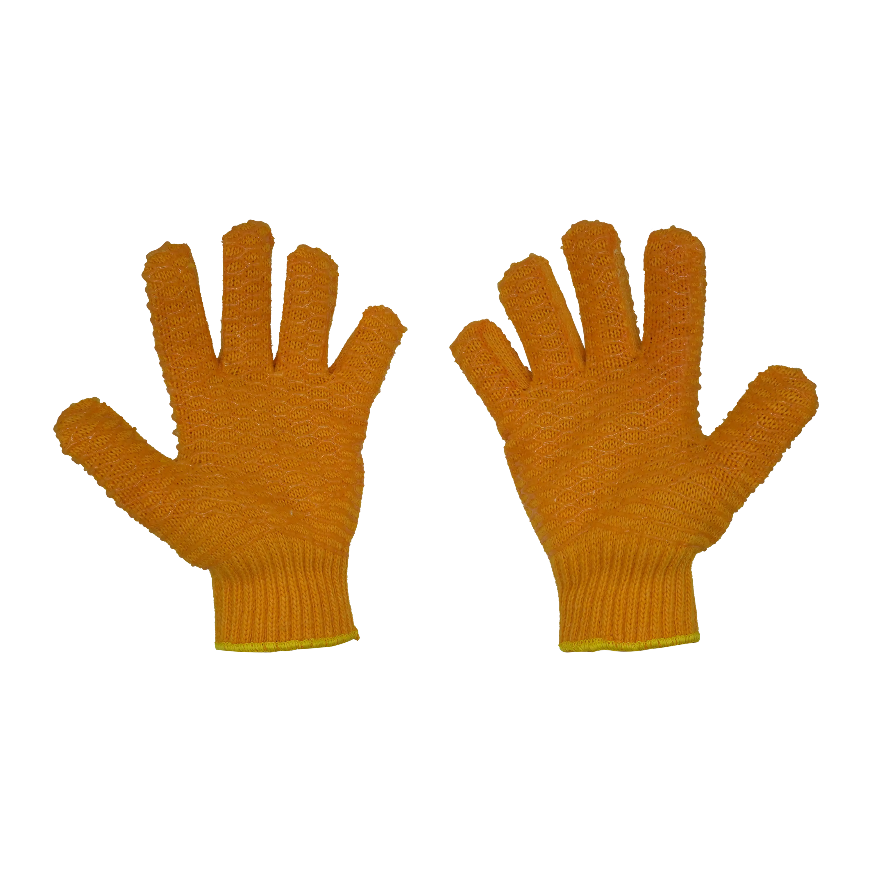 Gloves - Orange Vinyl Coated Gloves (Pair)