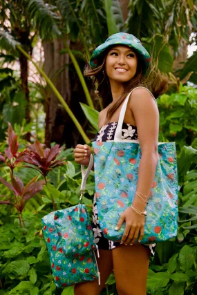 Hawaii Tote HNL Designs - Manoa Houses   Ohia Lehua (Reversible)