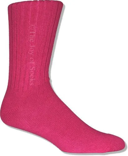 JoyofSocks.com Colorful Cotton Crew Socks (Men's)