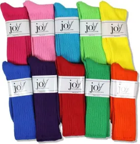 JoyofSocks.com Colorful Cotton Crew Socks (Men's)
