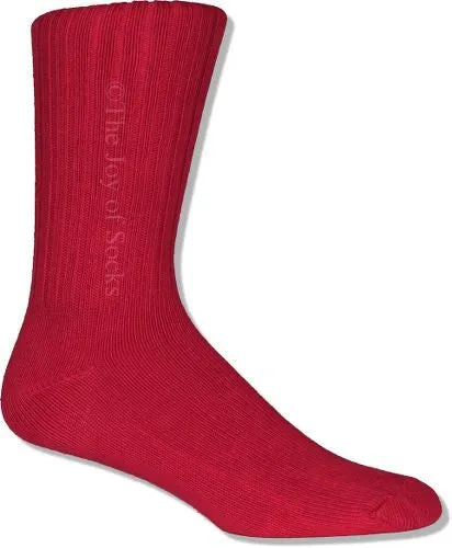 JoyofSocks.com Colorful Cotton Crew Socks (Men's)