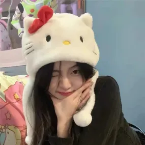 Kawaii Hello Kitty Plush Hat