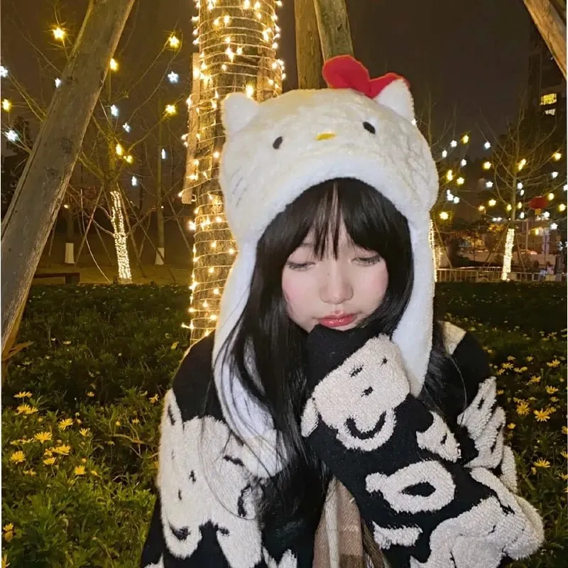 Kawaii Hello Kitty Plush Hat