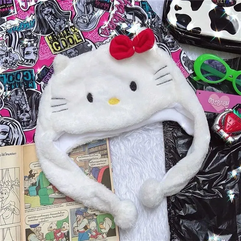 Kawaii Hello Kitty Plush Hat