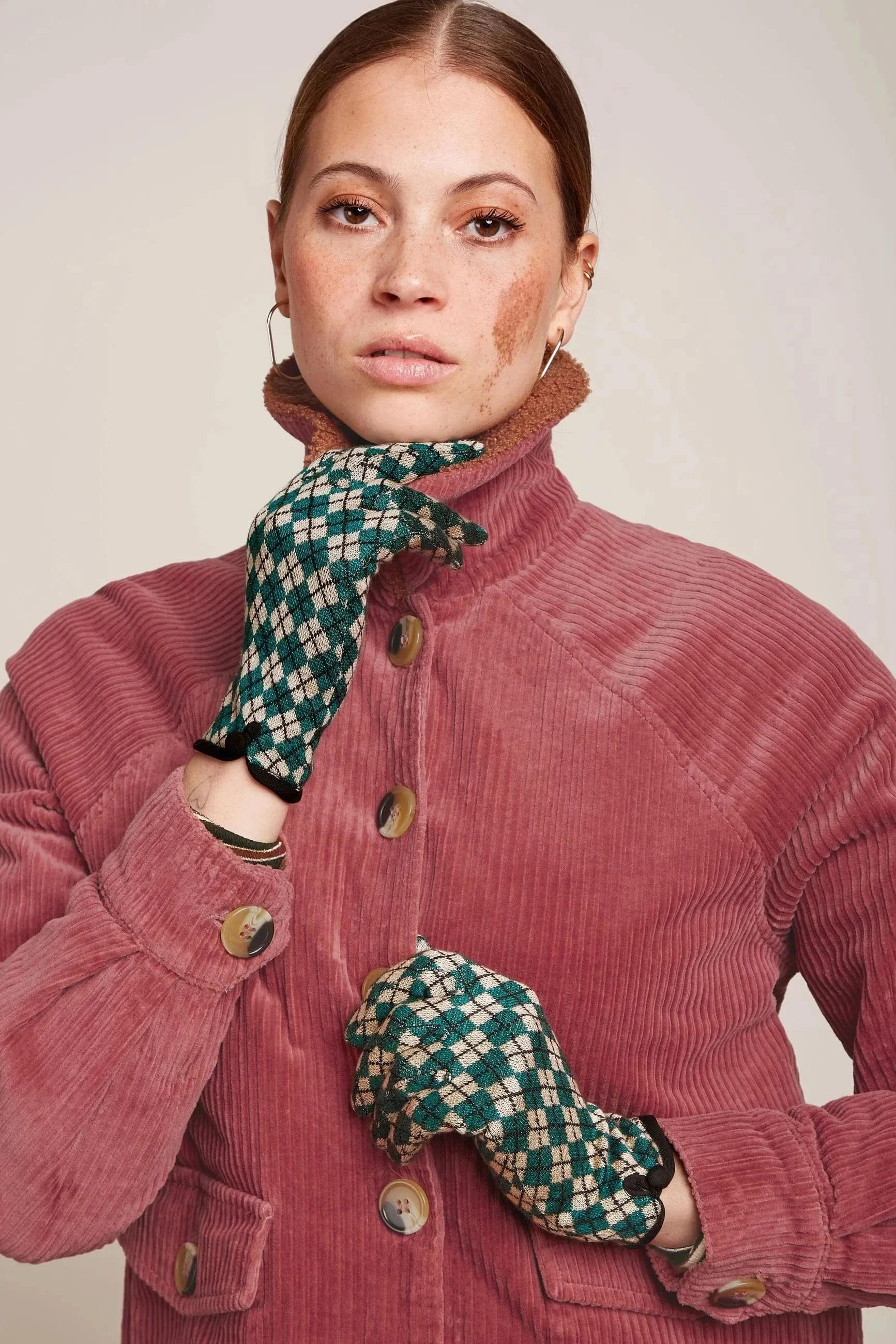 King Louie Argyle Gloves Urban Green