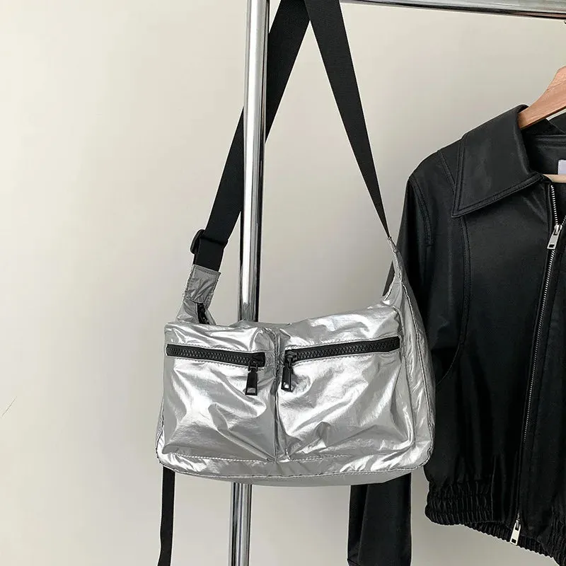 UAKISS  -  2024 Trendy Ins Women Y2k Aesthetic Handbags All Match Casual Pocket Shoulder Bag Korean Simple Vintage Female Crossbody Bags