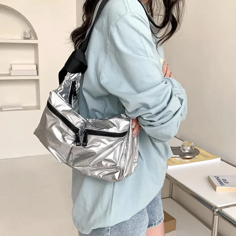 UAKISS  -  2024 Trendy Ins Women Y2k Aesthetic Handbags All Match Casual Pocket Shoulder Bag Korean Simple Vintage Female Crossbody Bags