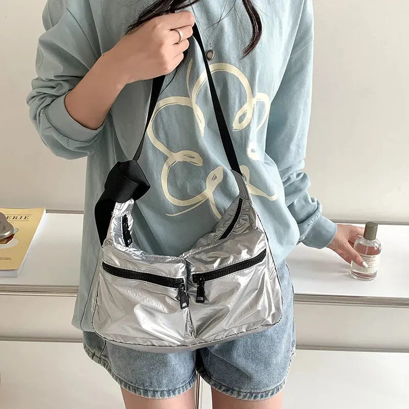 UAKISS  -  2024 Trendy Ins Women Y2k Aesthetic Handbags All Match Casual Pocket Shoulder Bag Korean Simple Vintage Female Crossbody Bags