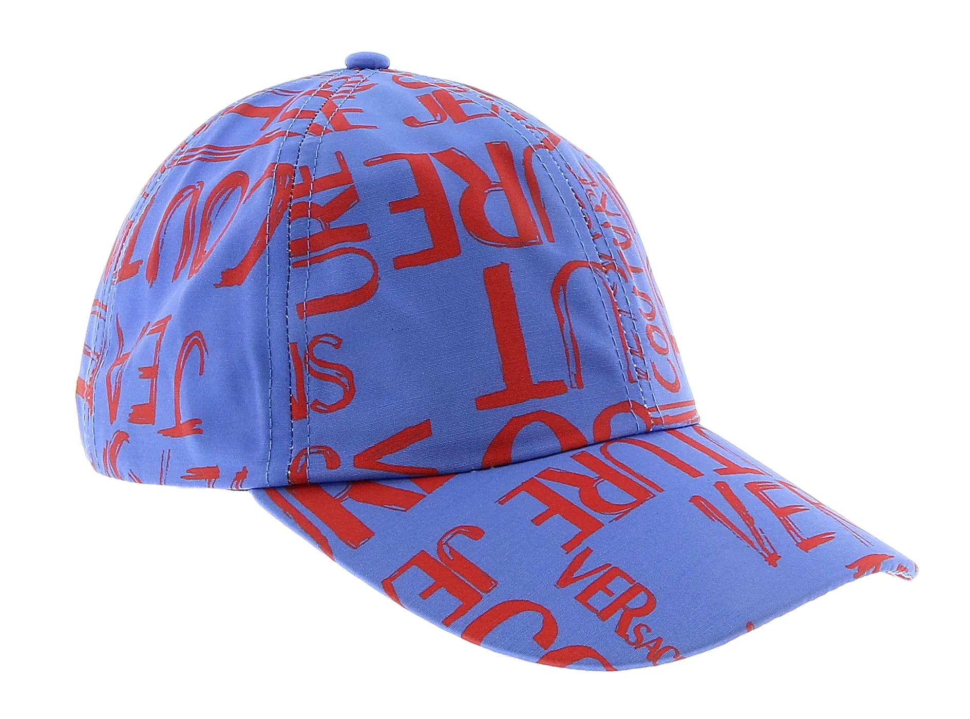 Versace Jeans Couture Purple Red  Signature Print Baseball Cap