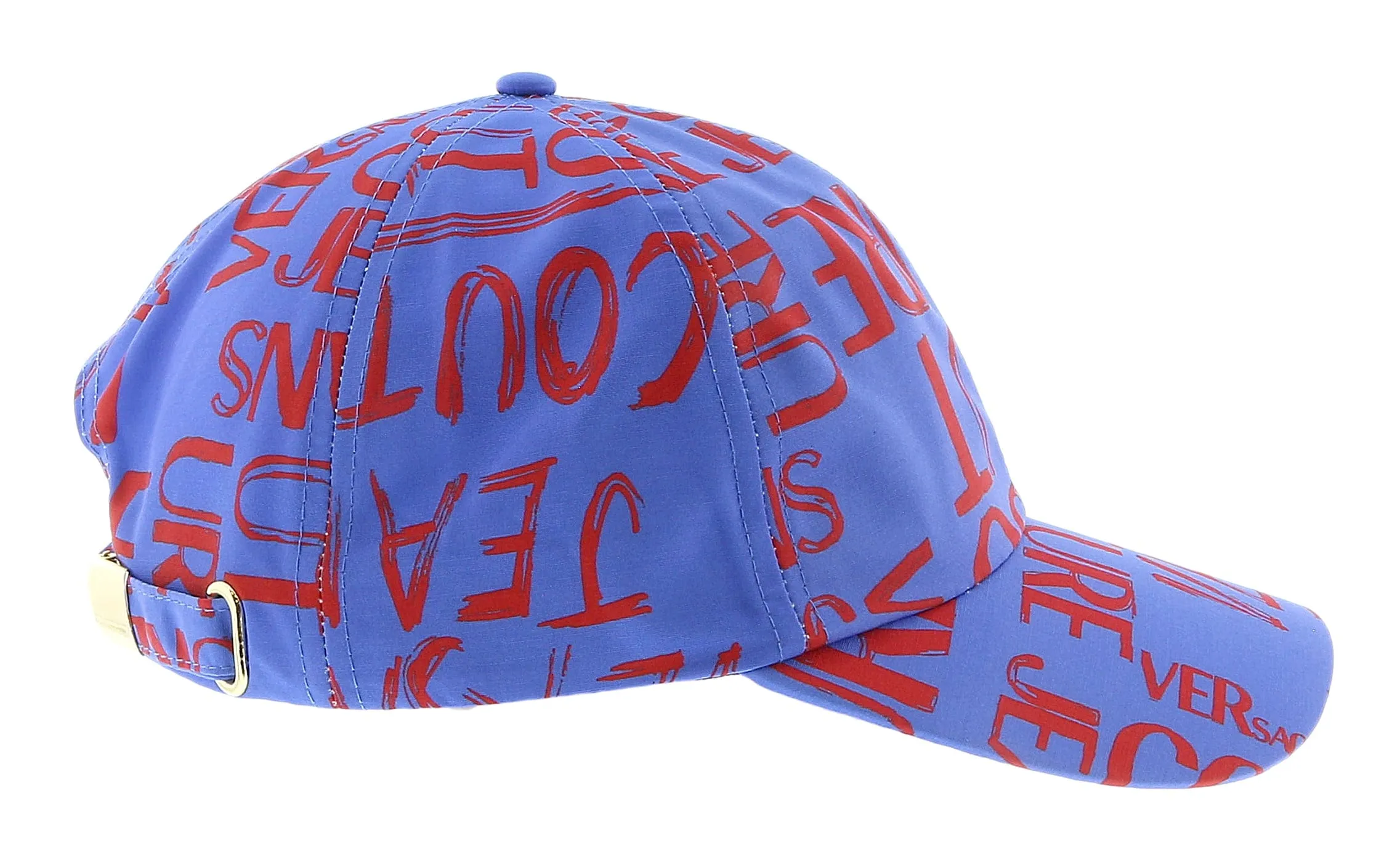 Versace Jeans Couture Purple Red  Signature Print Baseball Cap