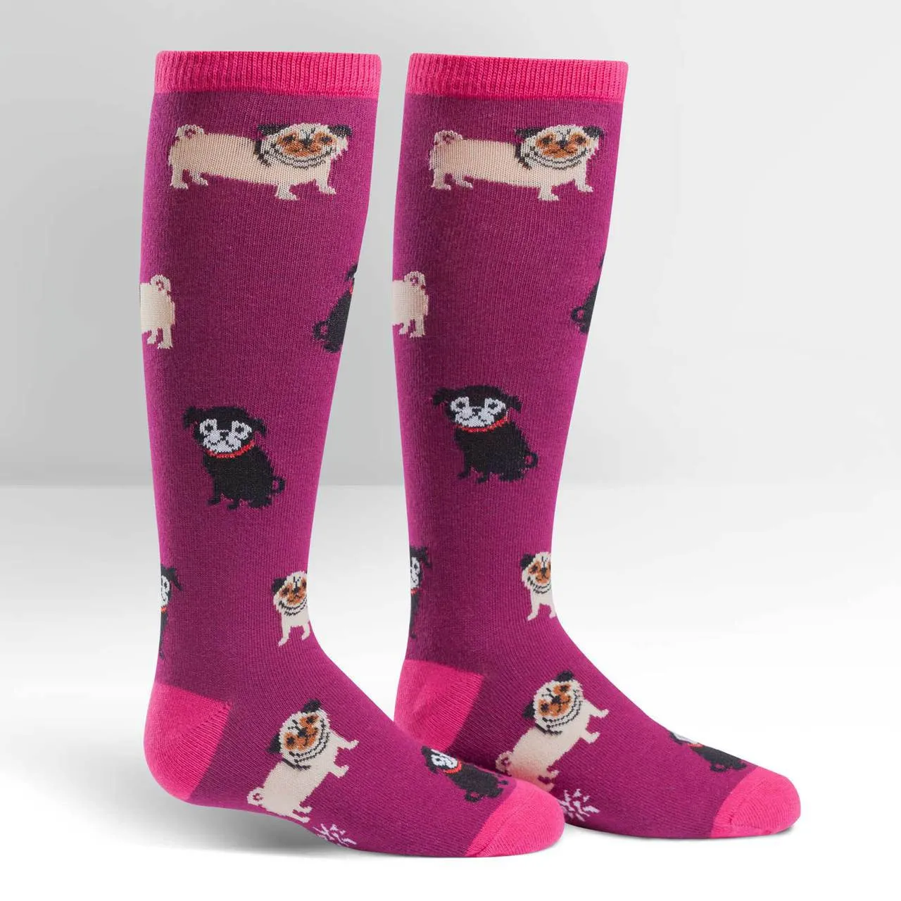 Youth Pug Knee High Socks (Kid's)